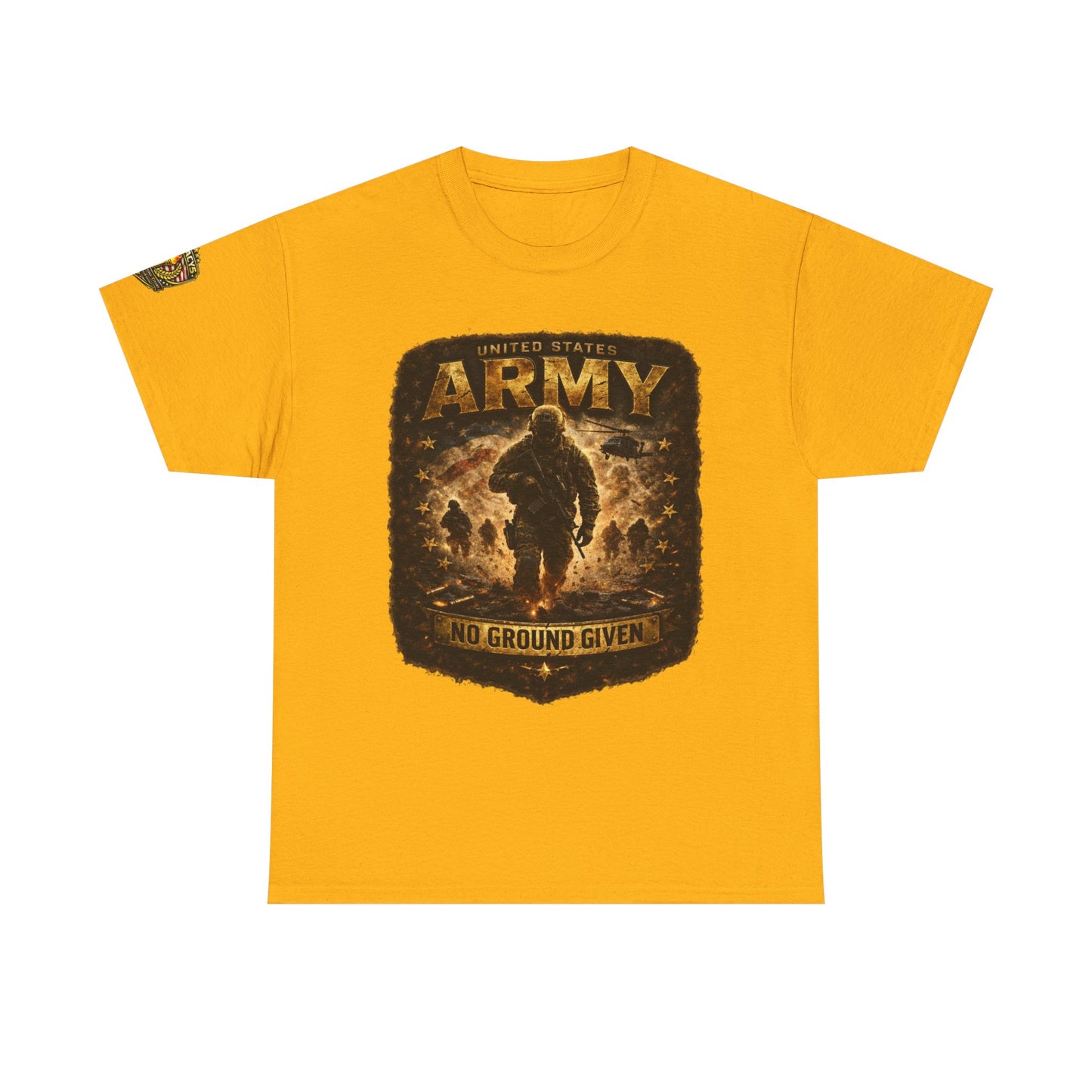 Army â€” "No Ground Given" Military Graphic Tee w/ Legacy 5 Brand Crest