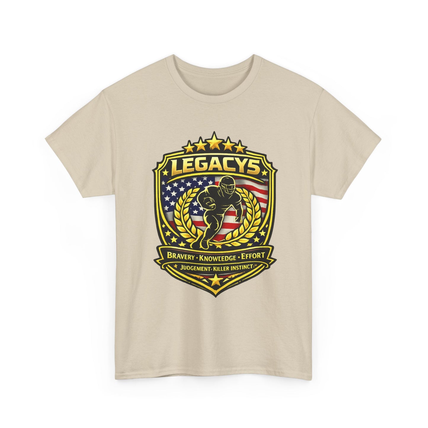 Football - Male Silhouette-Legacy Shield T-Shirt