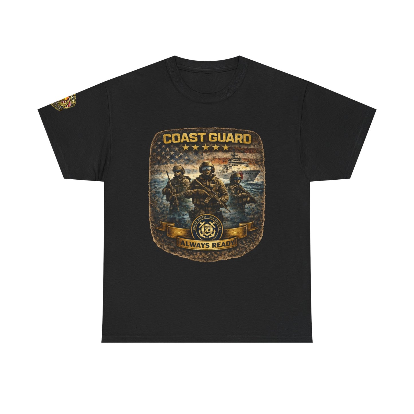 Coast Guard "Always Ready" â€“ Military Veteran Tribute Tee w/ Legacy 5 Brand Crest