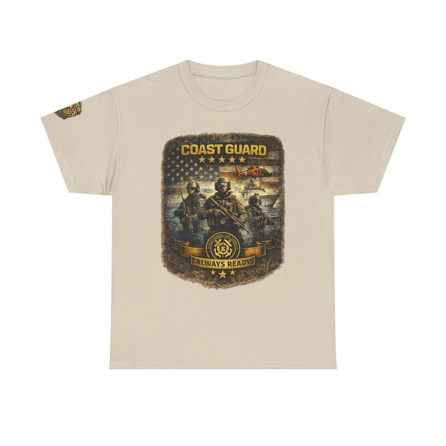 Coast Guard Helicopter 'Always Ready' Graphic Tee w/ Legacy 5 Brand Crest