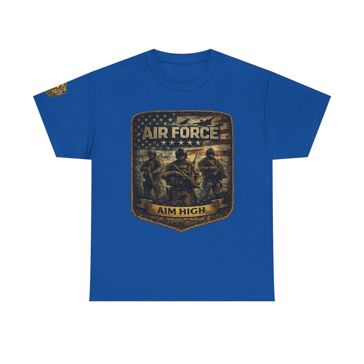 Air Force 'Aim High' Military Tee w/ Legacy 5 Brand Crest