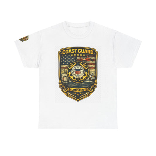 Coast Guard Shield â€” "Always Ready" Patriotic Military Tee w/ Legacy 5 Brand Crest
