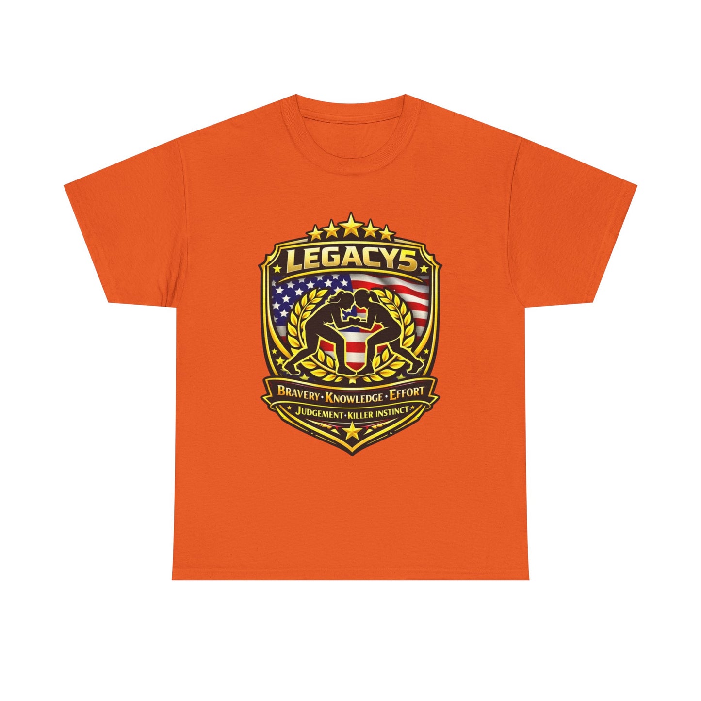 Wrestling- Female Silhouette Legacy Shield T-Shirt