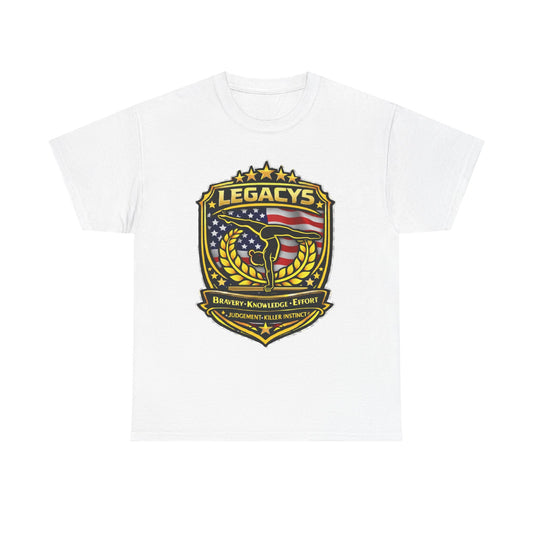 Gymnastics - Female Silhouette Legacy Shield T-Shirt