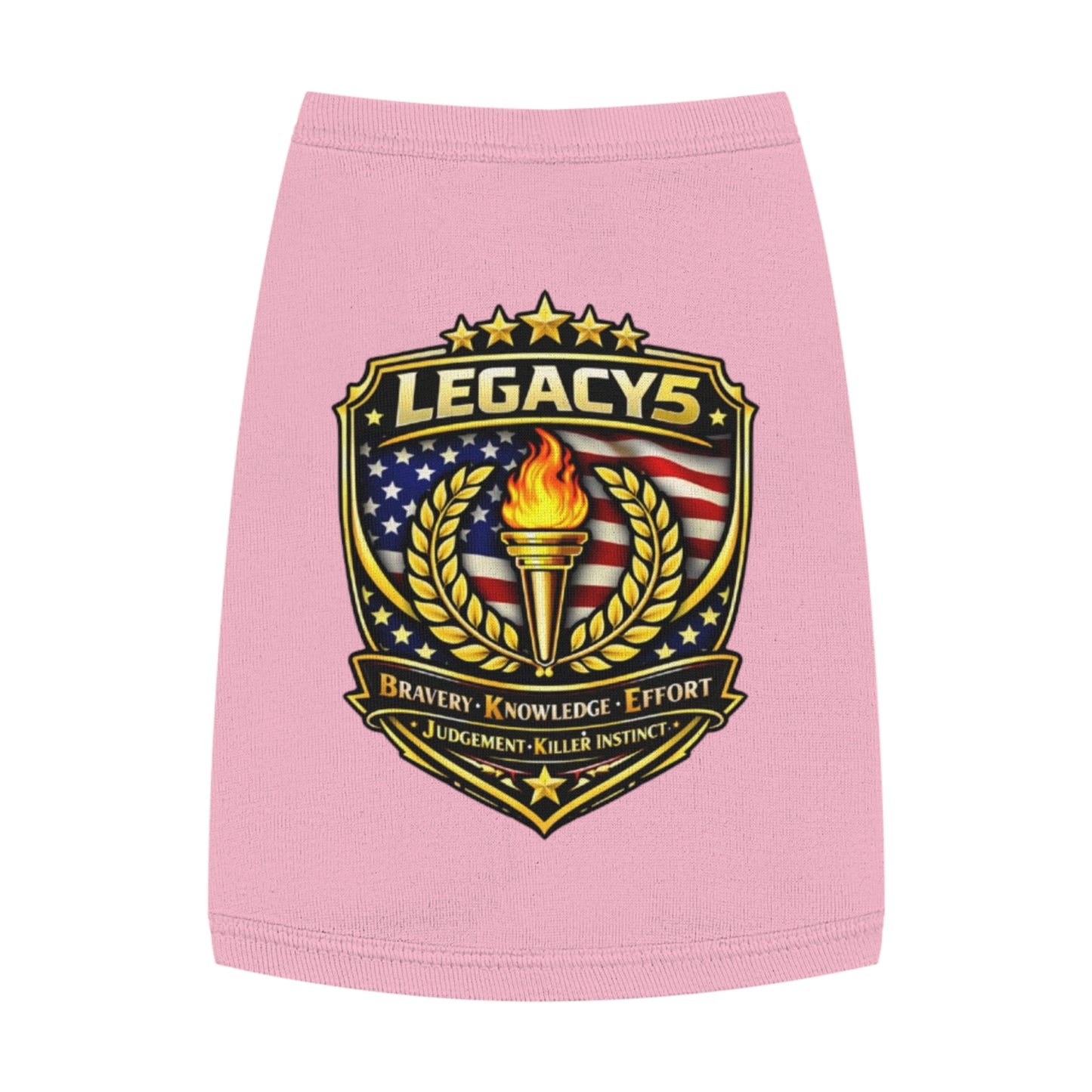 Legacy 5 Brand Crest Pet Tank Top