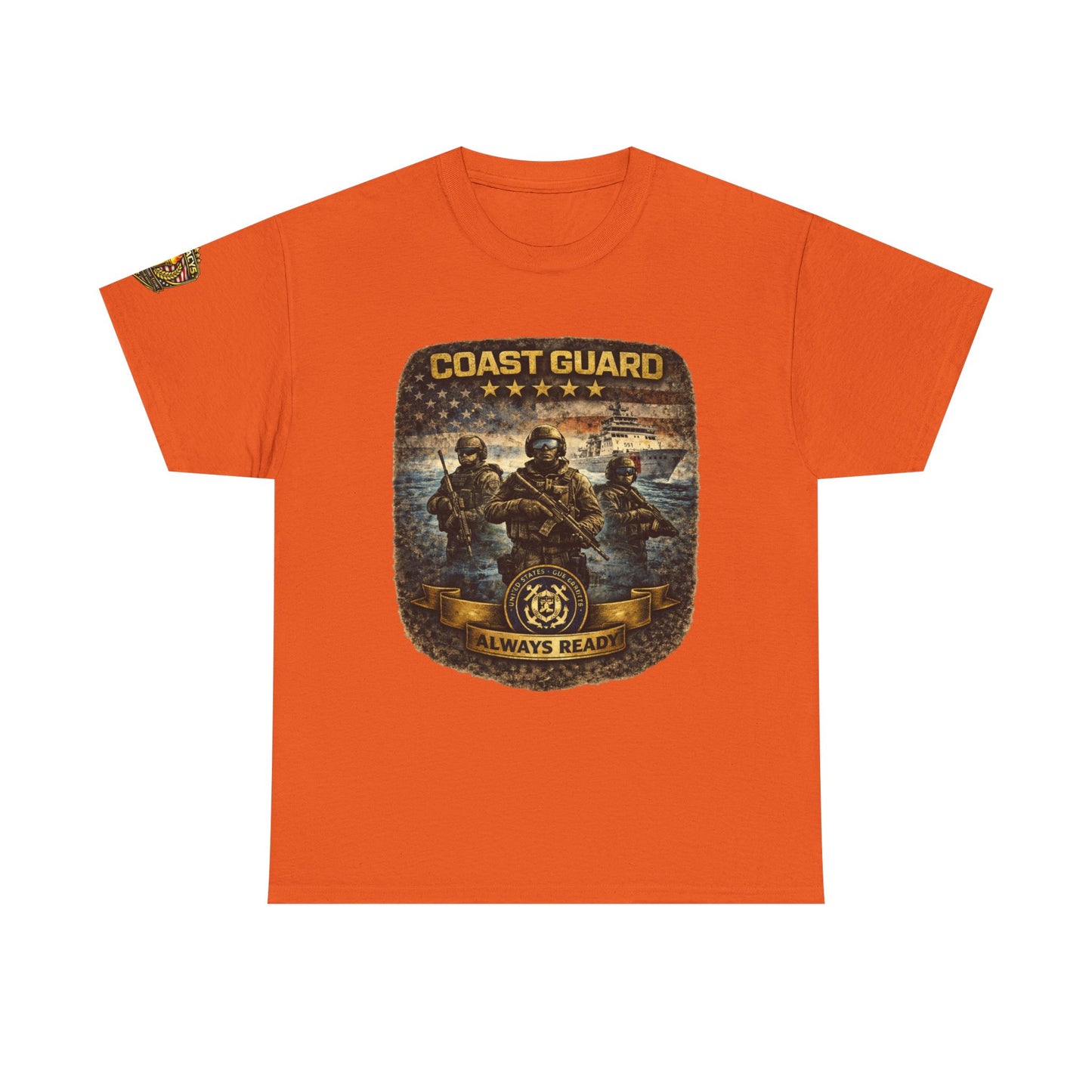 Coast Guard "Always Ready" â€“ Military Veteran Tribute Tee w/ Legacy 5 Brand Crest