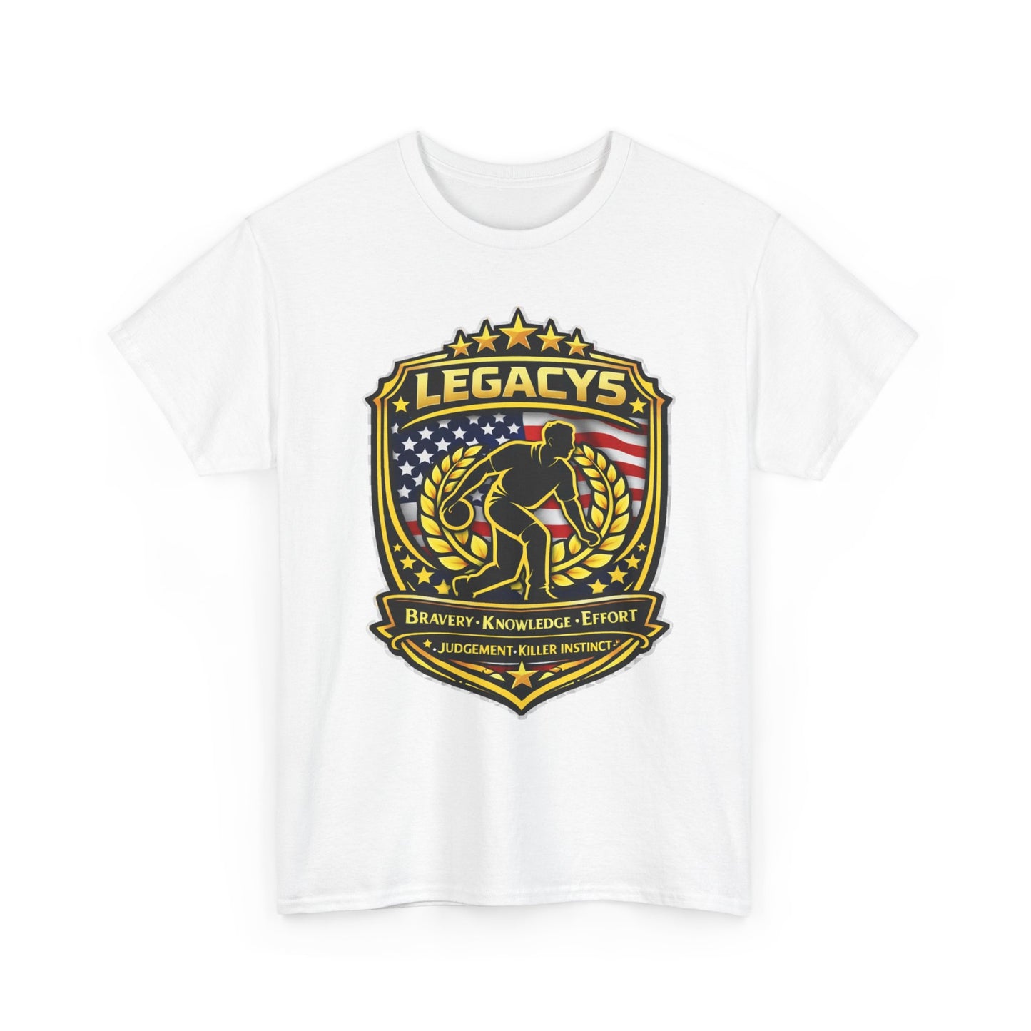 Bowling - Male Silhouette Legacy Shield T-Shirt