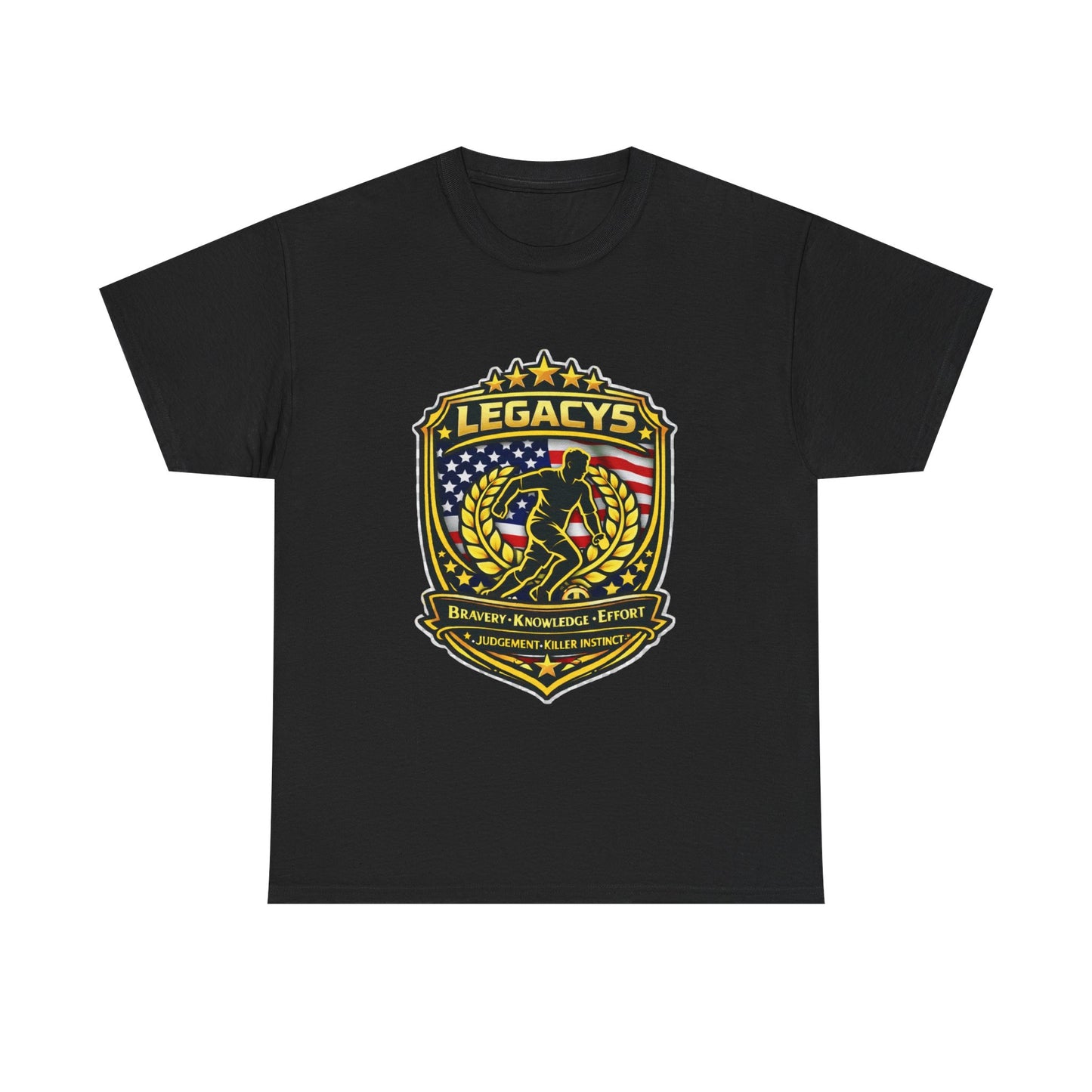 Soccer - Male Silhouette Legacy Shield T-Shirt