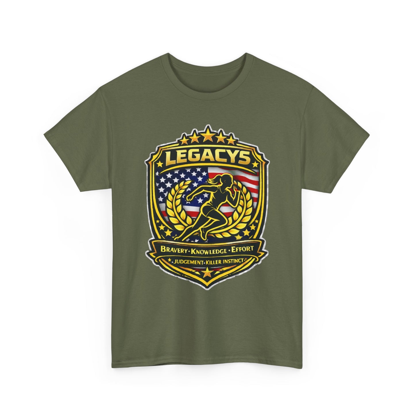 Cross Country/ Track - Female Silhouette Legacy Shield T-Shirt