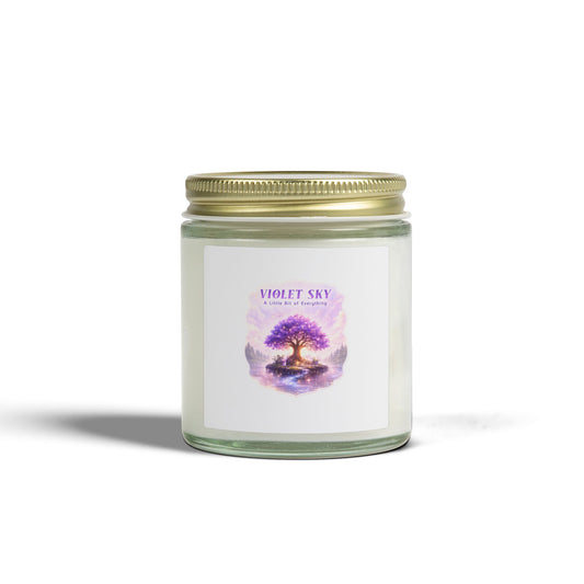 Scented Candle — Violet Sky Coconut Apricot Wax (4oz & 9oz)