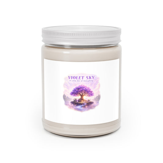 Violet Sky Scented Soy Candle — 9oz Relaxing Floral Aroma