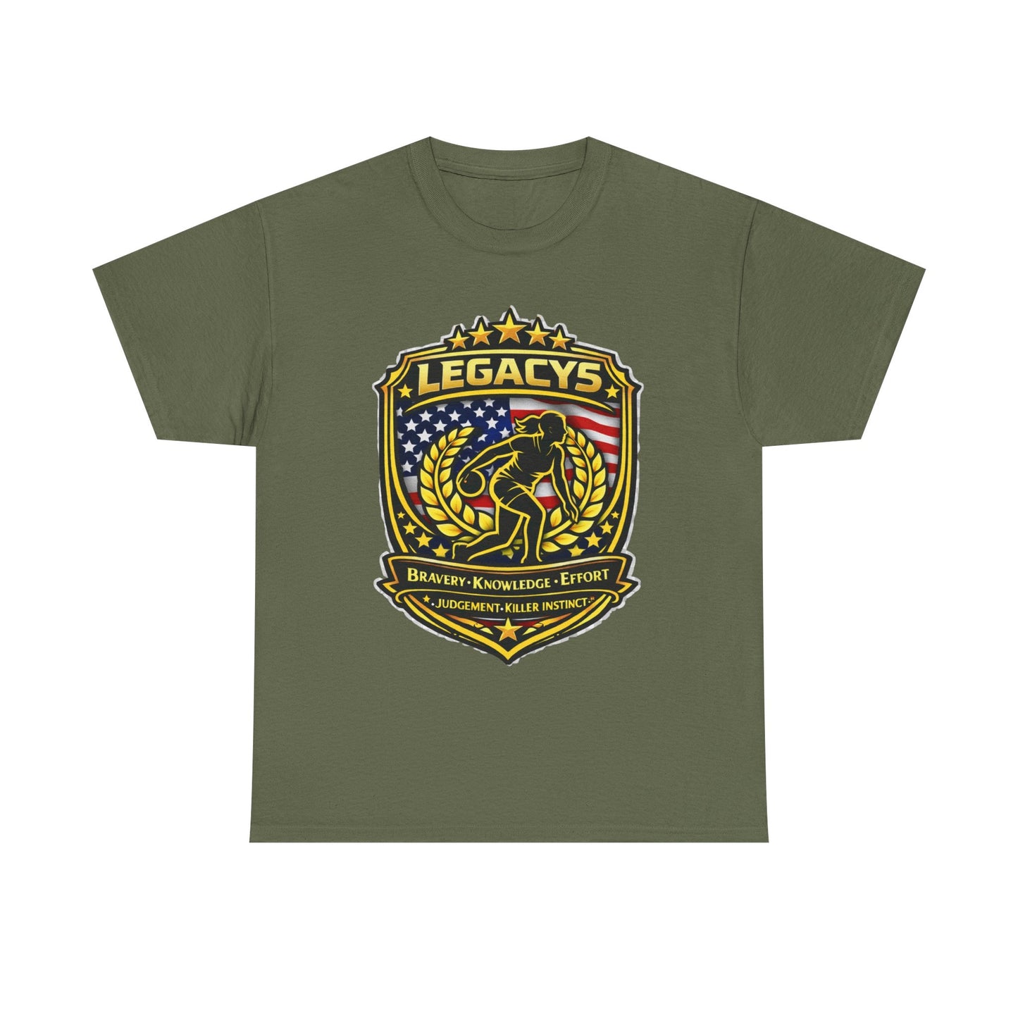 Bowling- Female Sihouette Legacy Shield T-Shirt