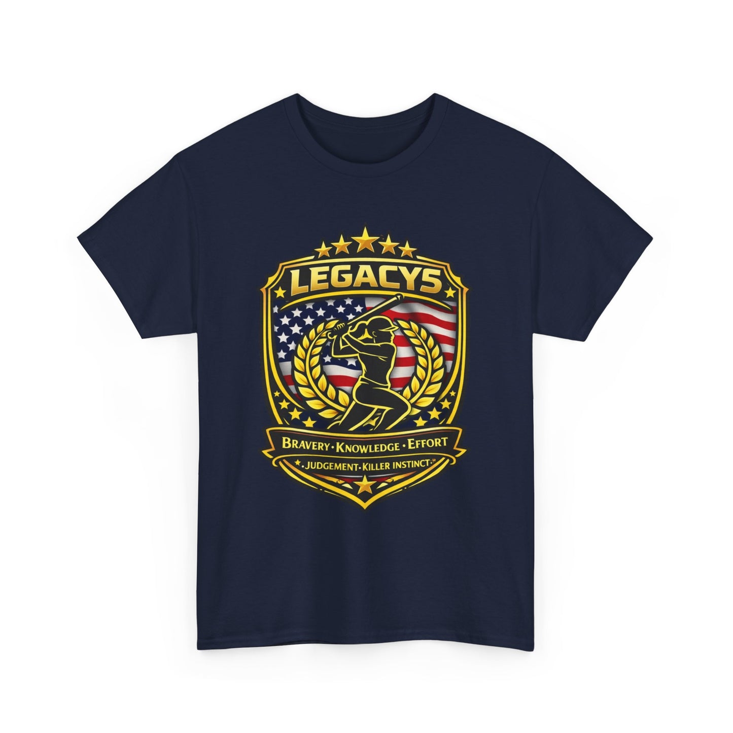 Baseball/Softball -Female Silhouette Legacy Shield T-Shirt