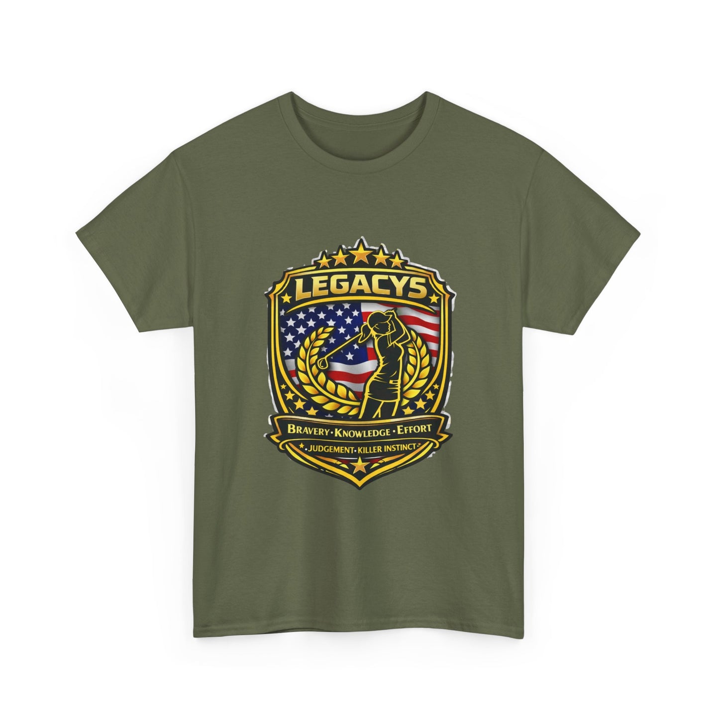 Golf- Female Silhouette -Legacy Shield T-Shirt