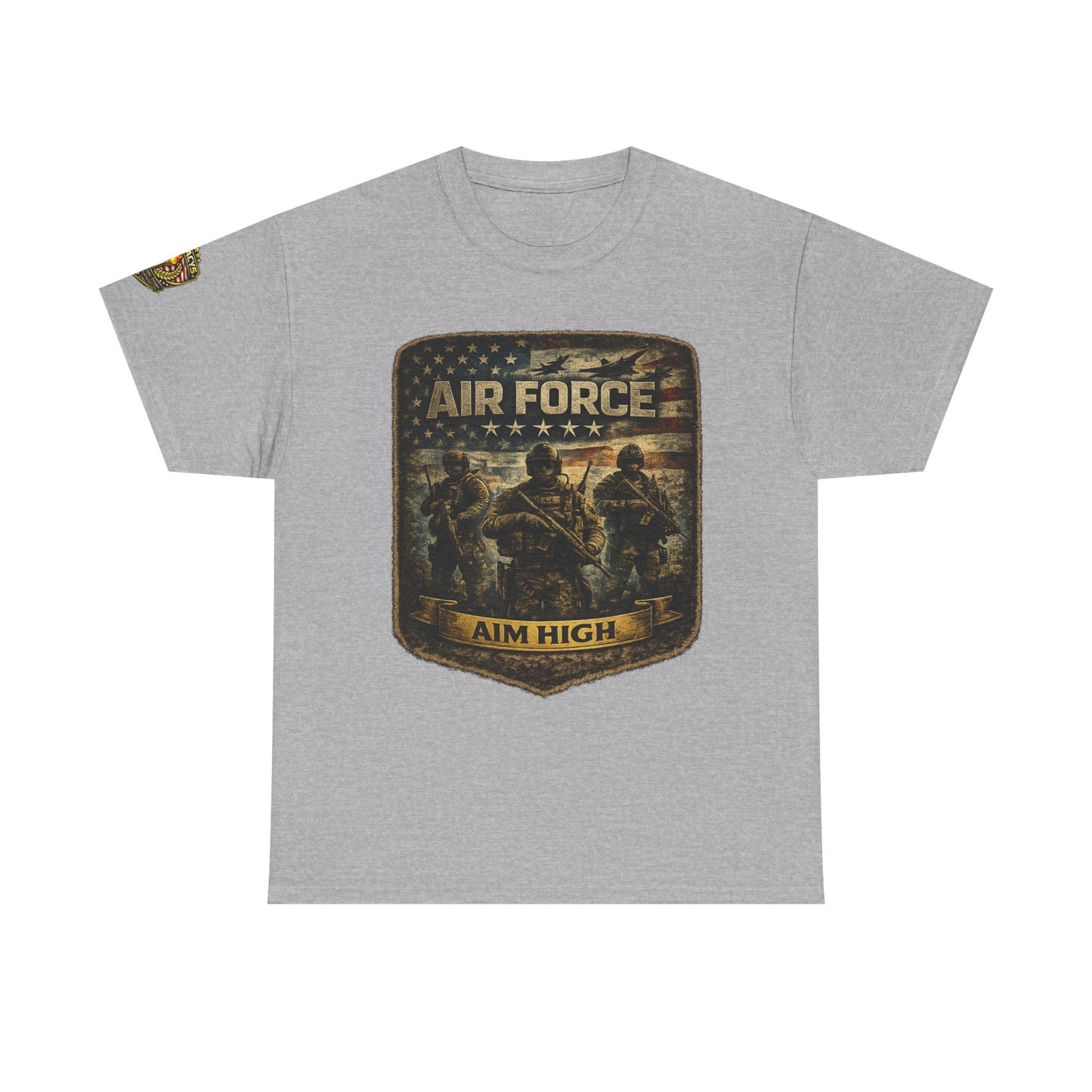 Air Force 'Aim High' Military Tee w/ Legacy 5 Brand Crest