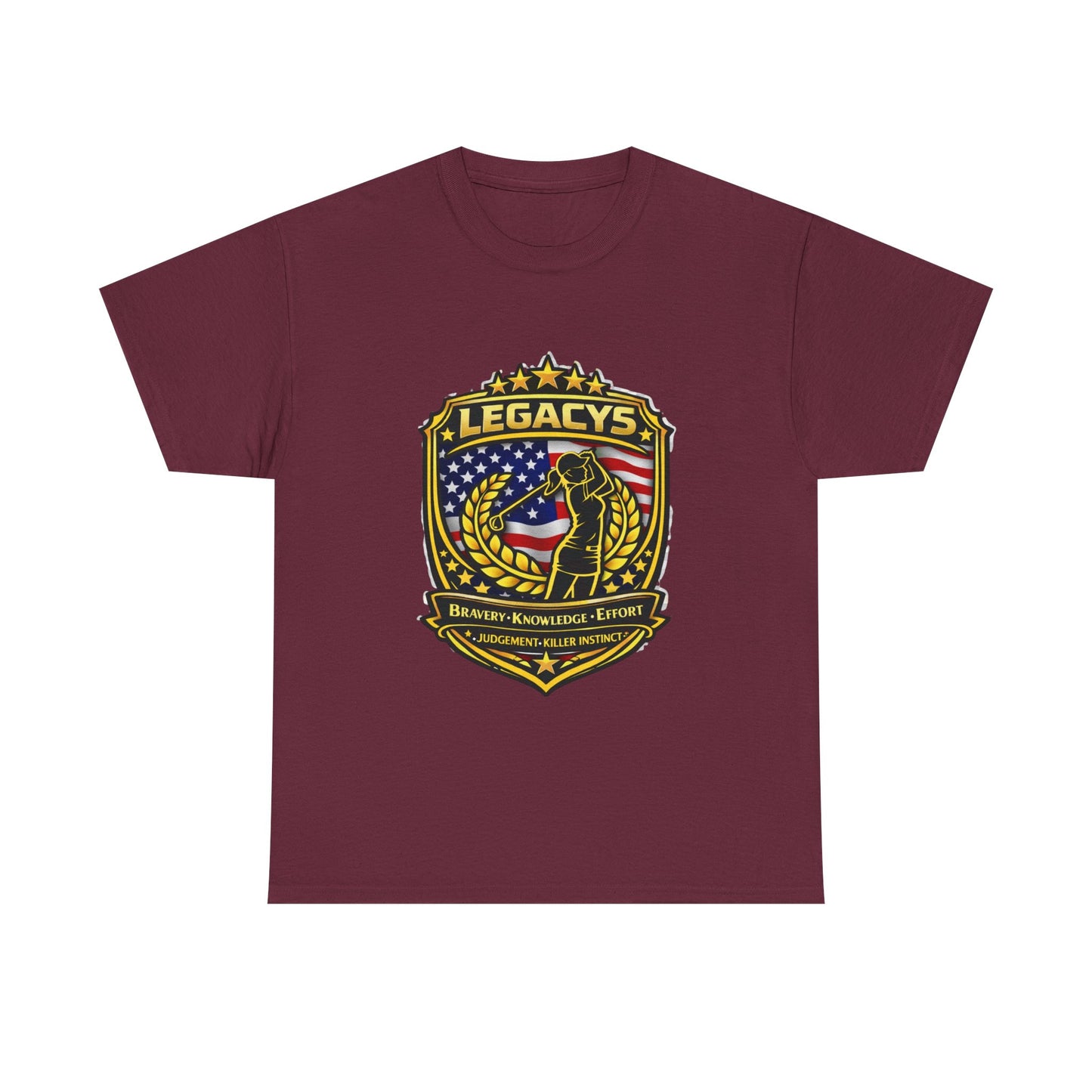 Golf- Female Silhouette -Legacy Shield T-Shirt