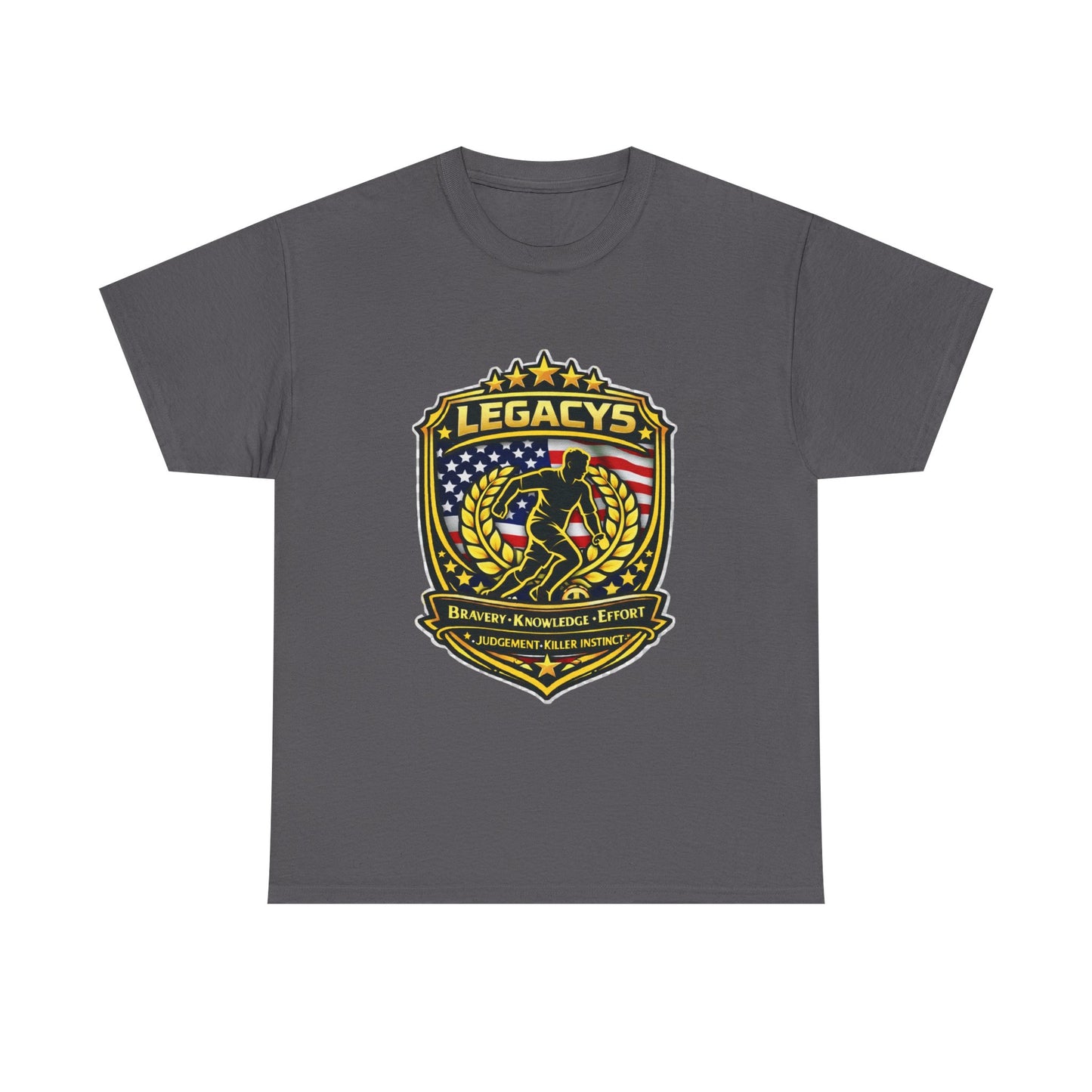 Soccer - Male Silhouette Legacy Shield T-Shirt