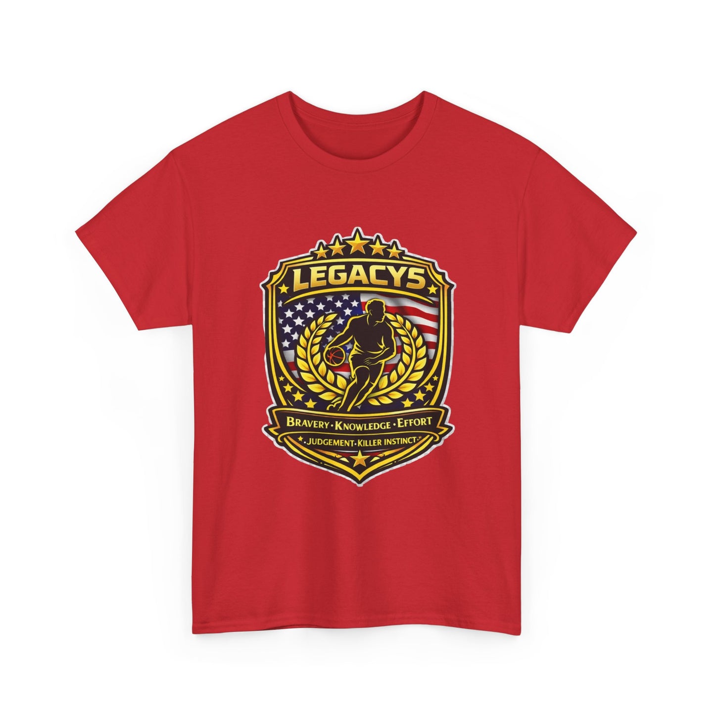 Basketball - Male Silhouette Legacy Shield T-Shirt