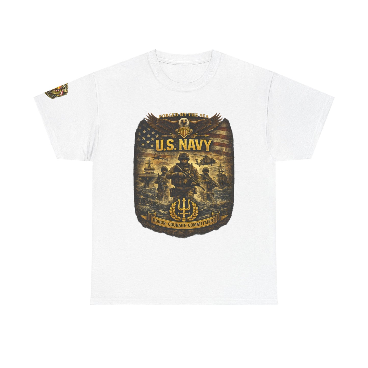 U.S. Navy â€” Honor Courage Commitment w/ Legacy 5 Brand Crest