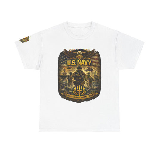 U.S. Navy â€” Honor Courage Commitment w/ Legacy 5 Brand Crest
