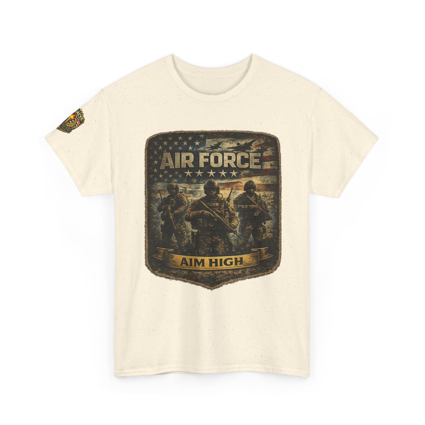 Air Force 'Aim High' Military Tee w/ Legacy 5 Brand Crest