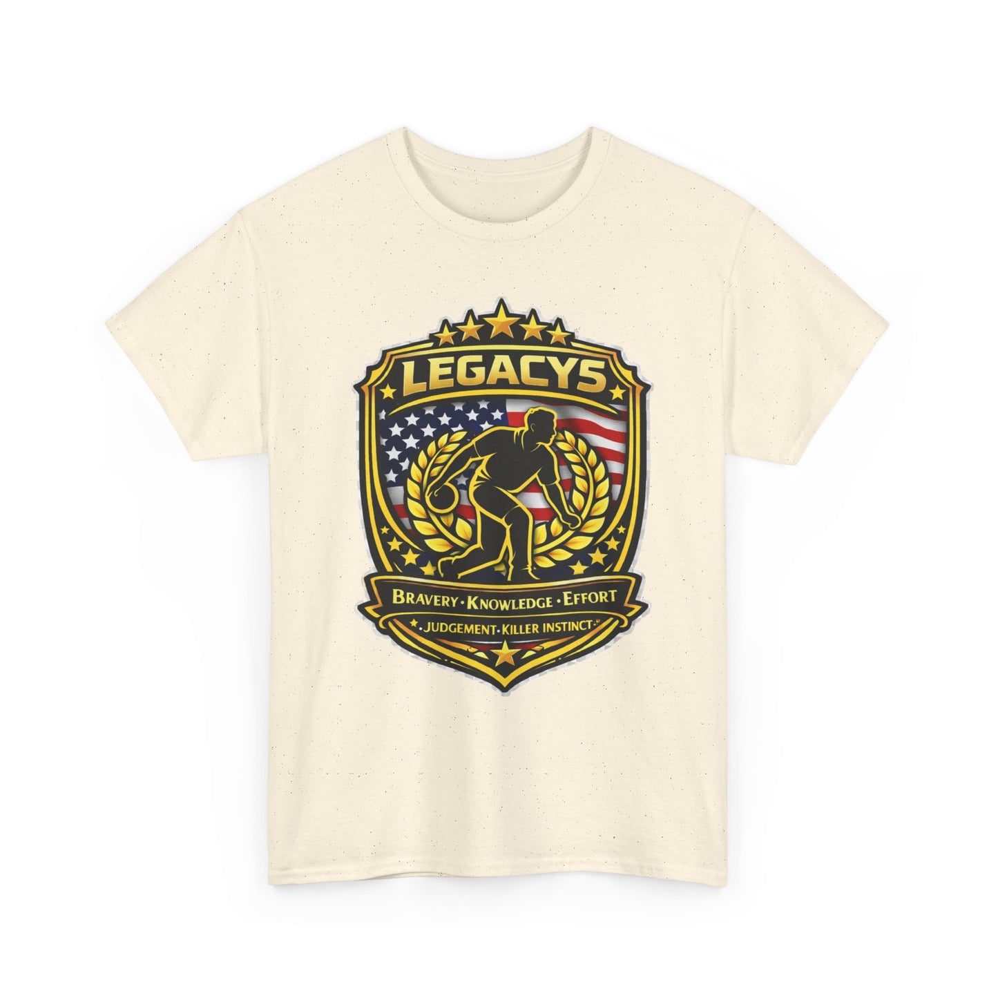 Bowling - Male Silhouette Legacy Shield T-Shirt