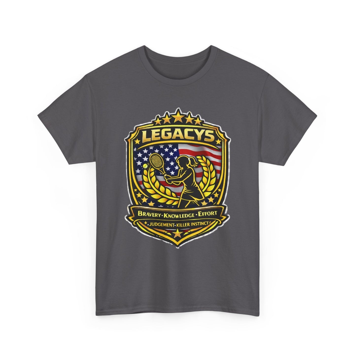 Legacy 5 Shield T-Shirt - Tennis - Female Silhouette