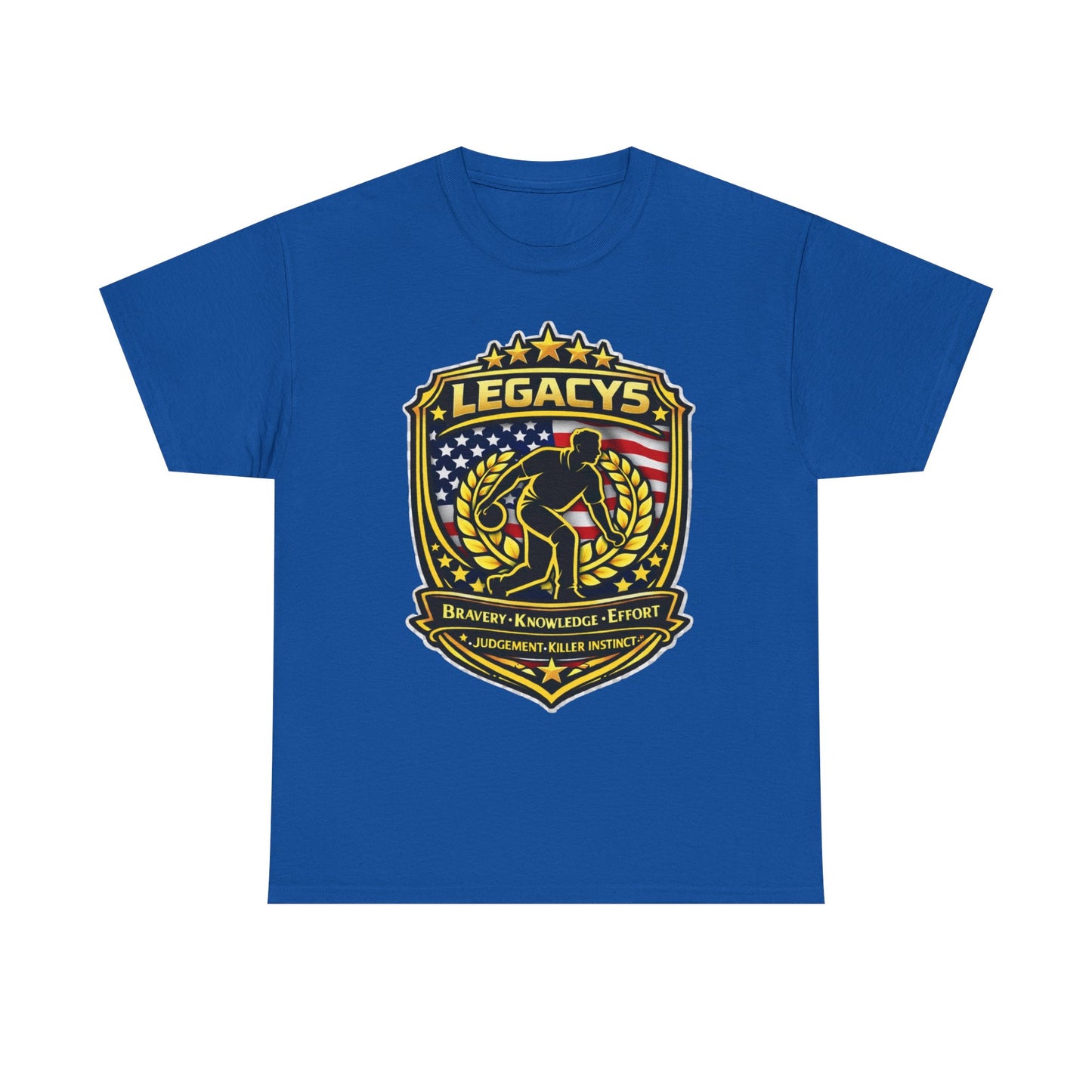Bowling - Male Silhouette Legacy Shield T-Shirt