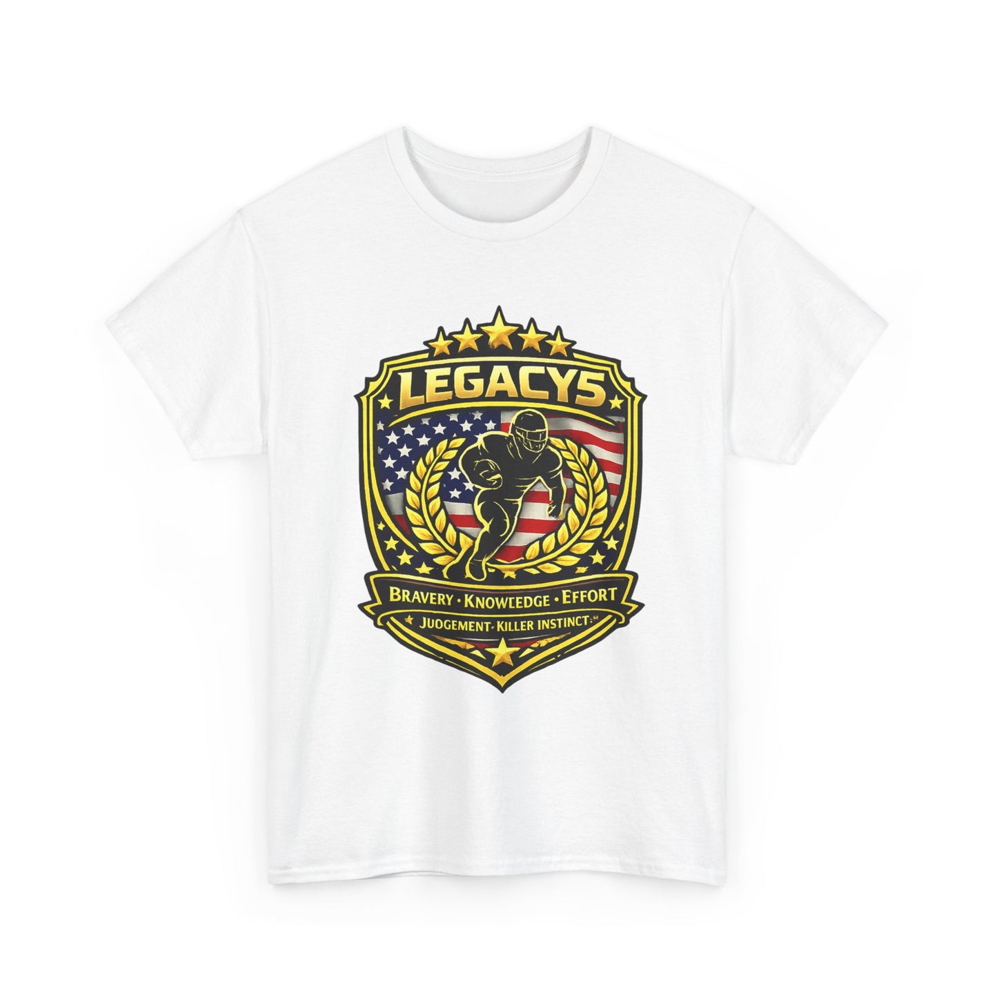 Football - Male Silhouette-Legacy Shield T-Shirt