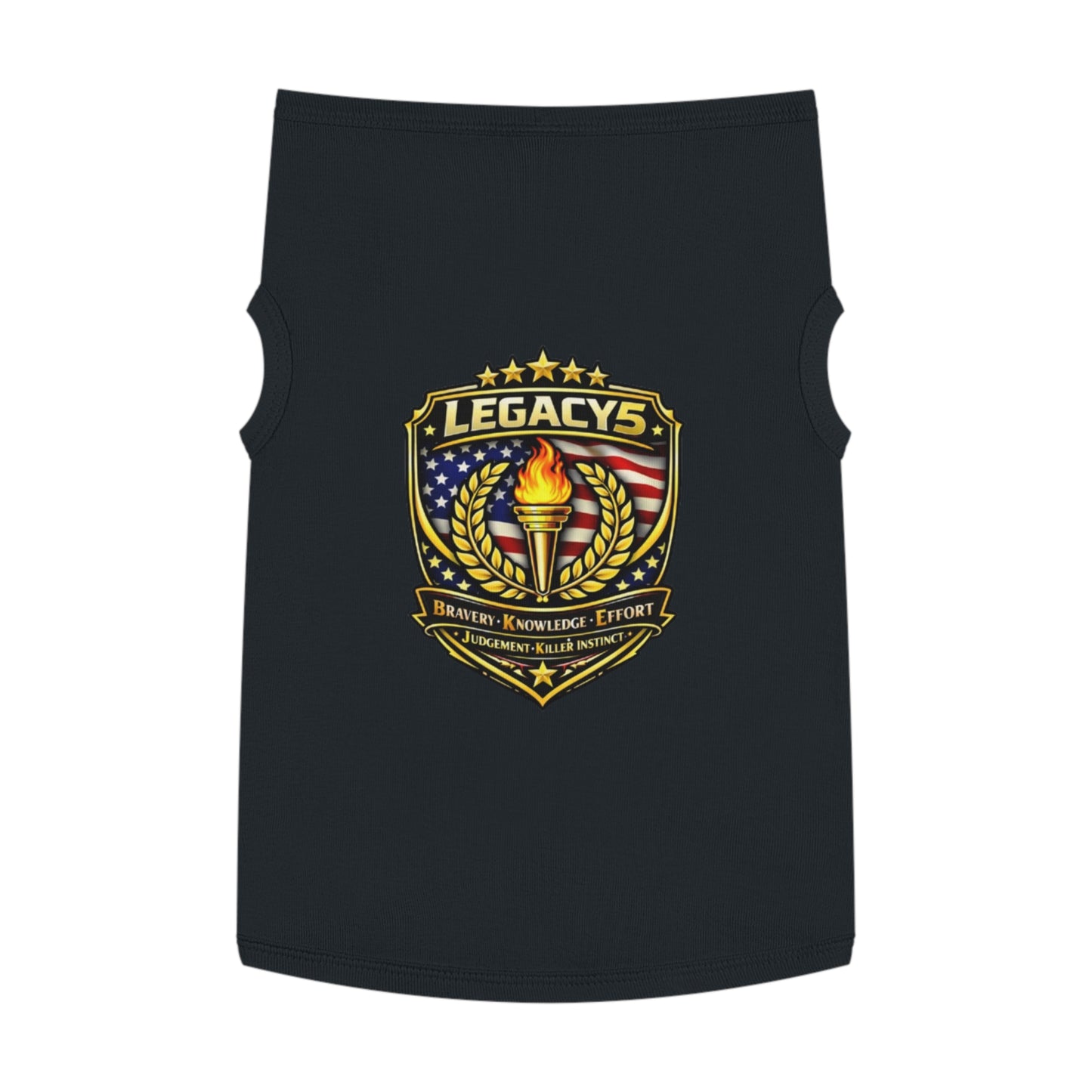 Legacy 5 Brand Crest Pet Tank Top