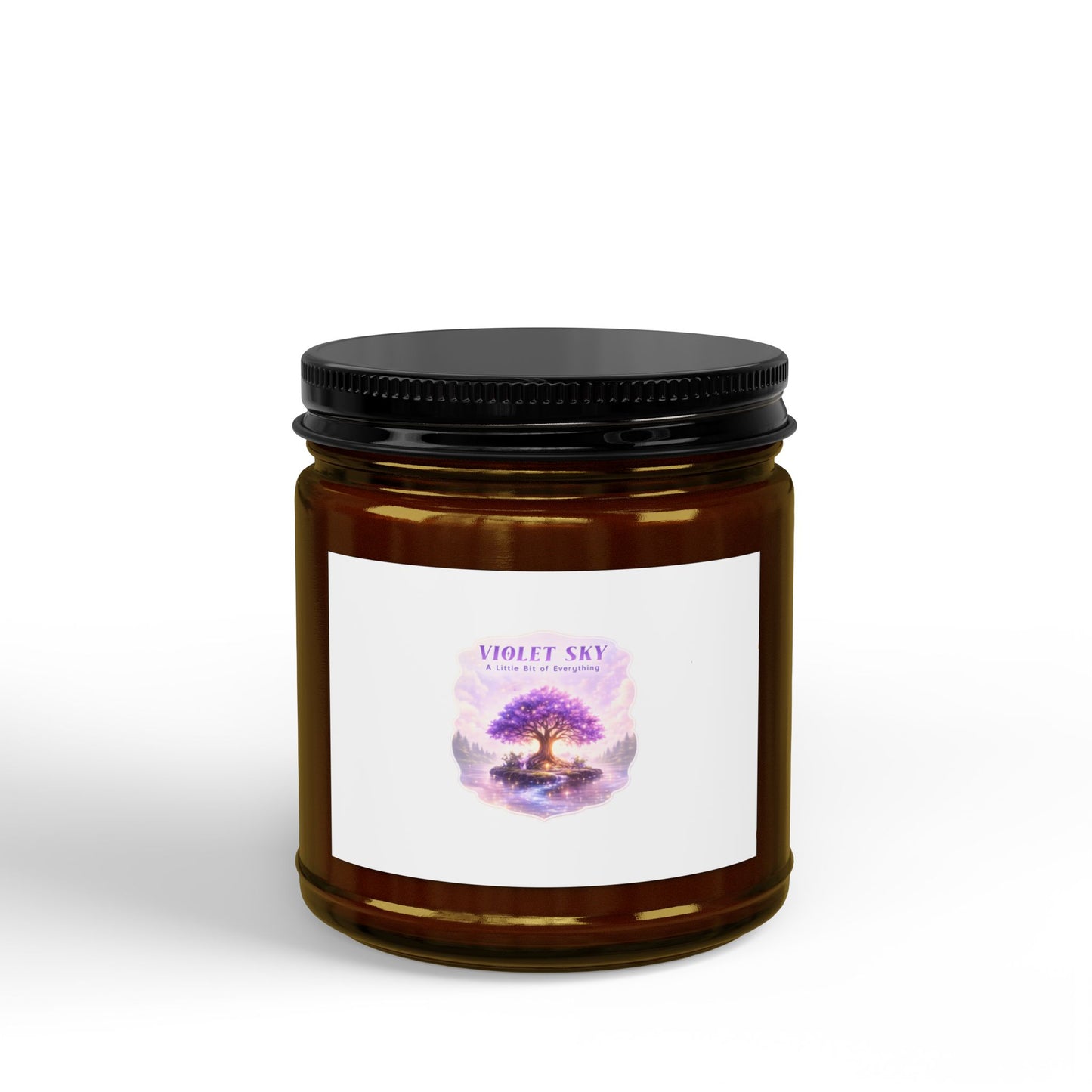 Violet Sky Soy Candle — Aromatherapy Scented Jar (4oz & 9oz)