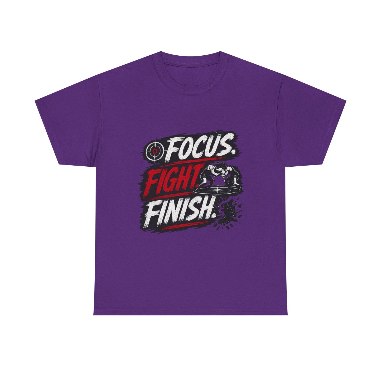Wrestling 'Focus. Fight. Finish.' Motivational Tee