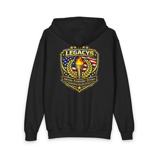 Legacy 5 Brand Crest Youth Zip Hoodie