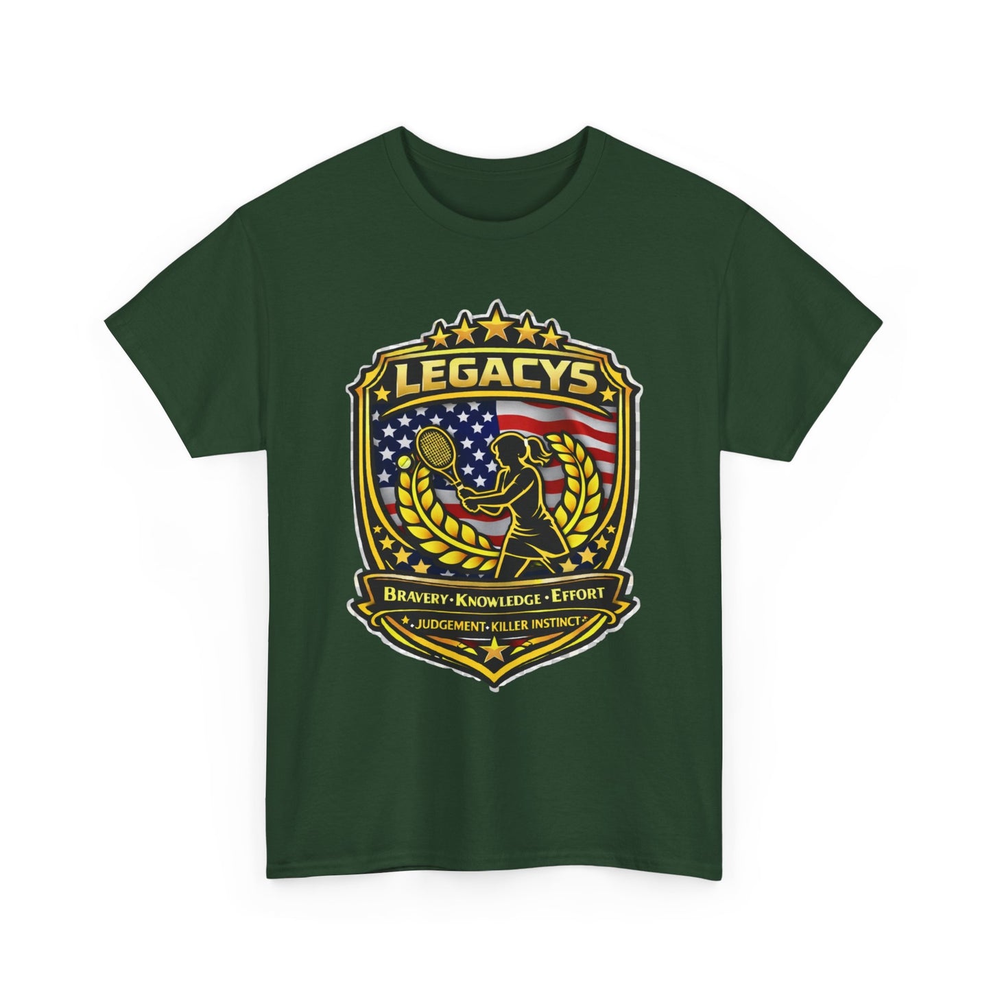 Legacy 5 Shield T-Shirt - Tennis - Female Silhouette
