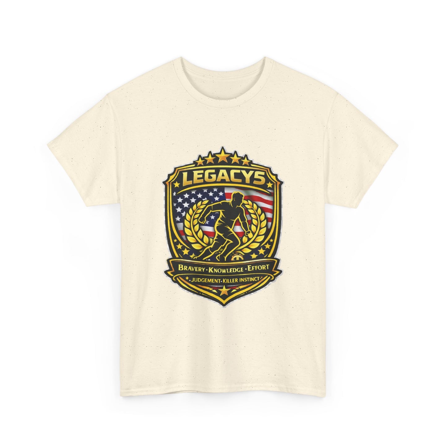 Soccer - Male Silhouette Legacy Shield T-Shirt