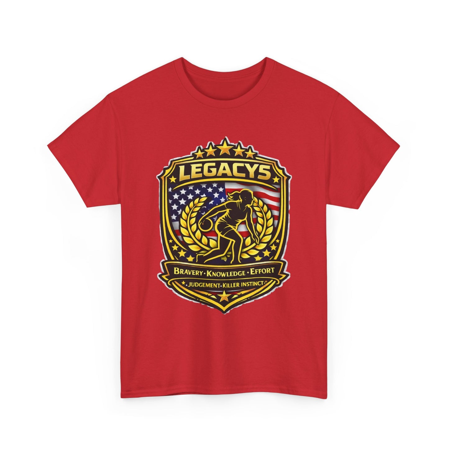 Bowling- Female Sihouette Legacy Shield T-Shirt