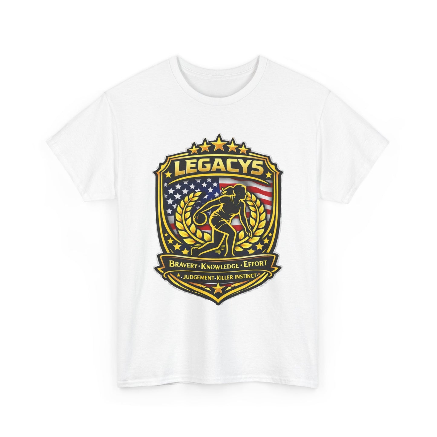 Bowling- Female Sihouette Legacy Shield T-Shirt