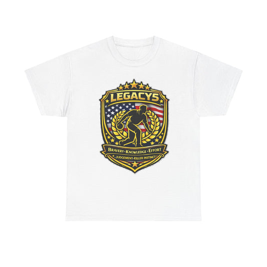 Bowling - Male Silhouette Legacy Shield T-Shirt