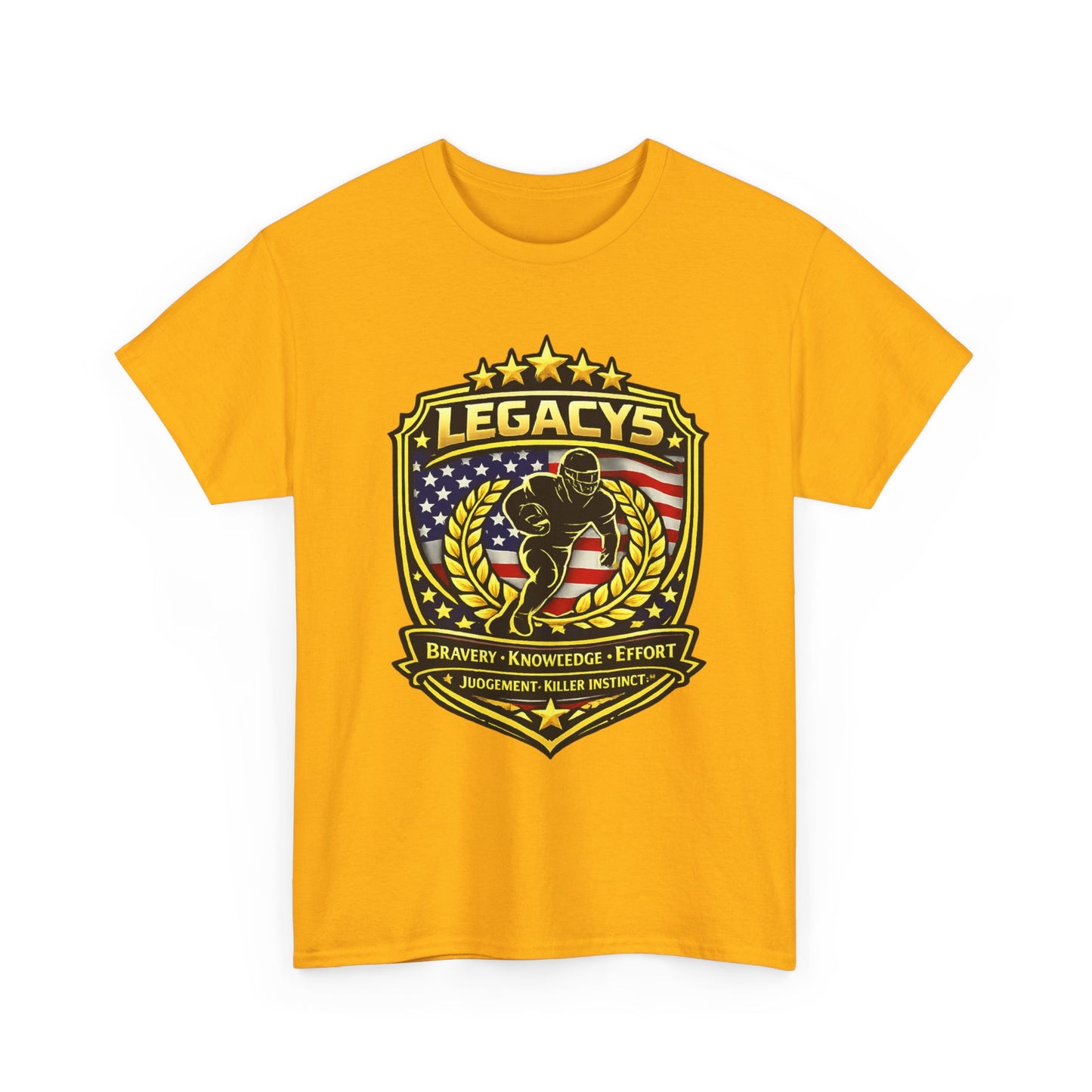 Football - Male Silhouette-Legacy Shield T-Shirt