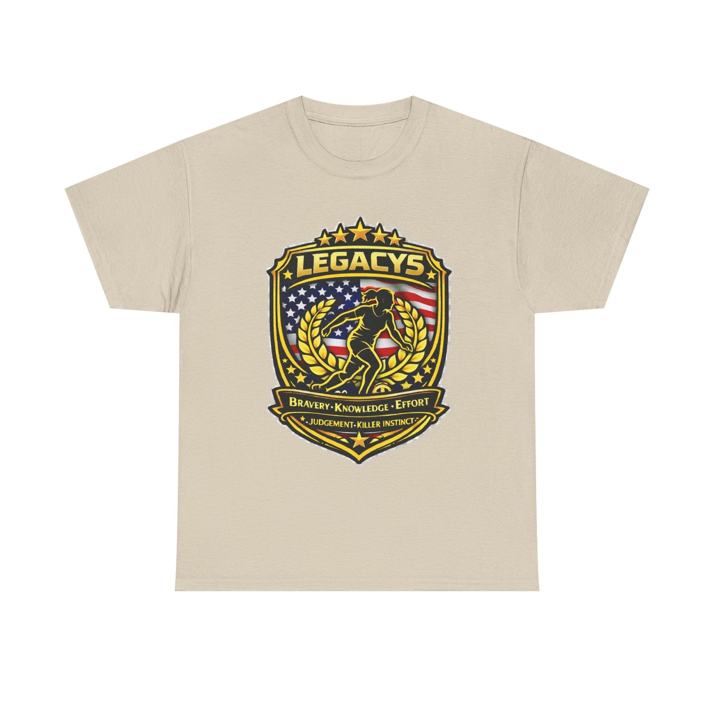 Soccer - Female Silhouette Legacy Shield T-Shirt
