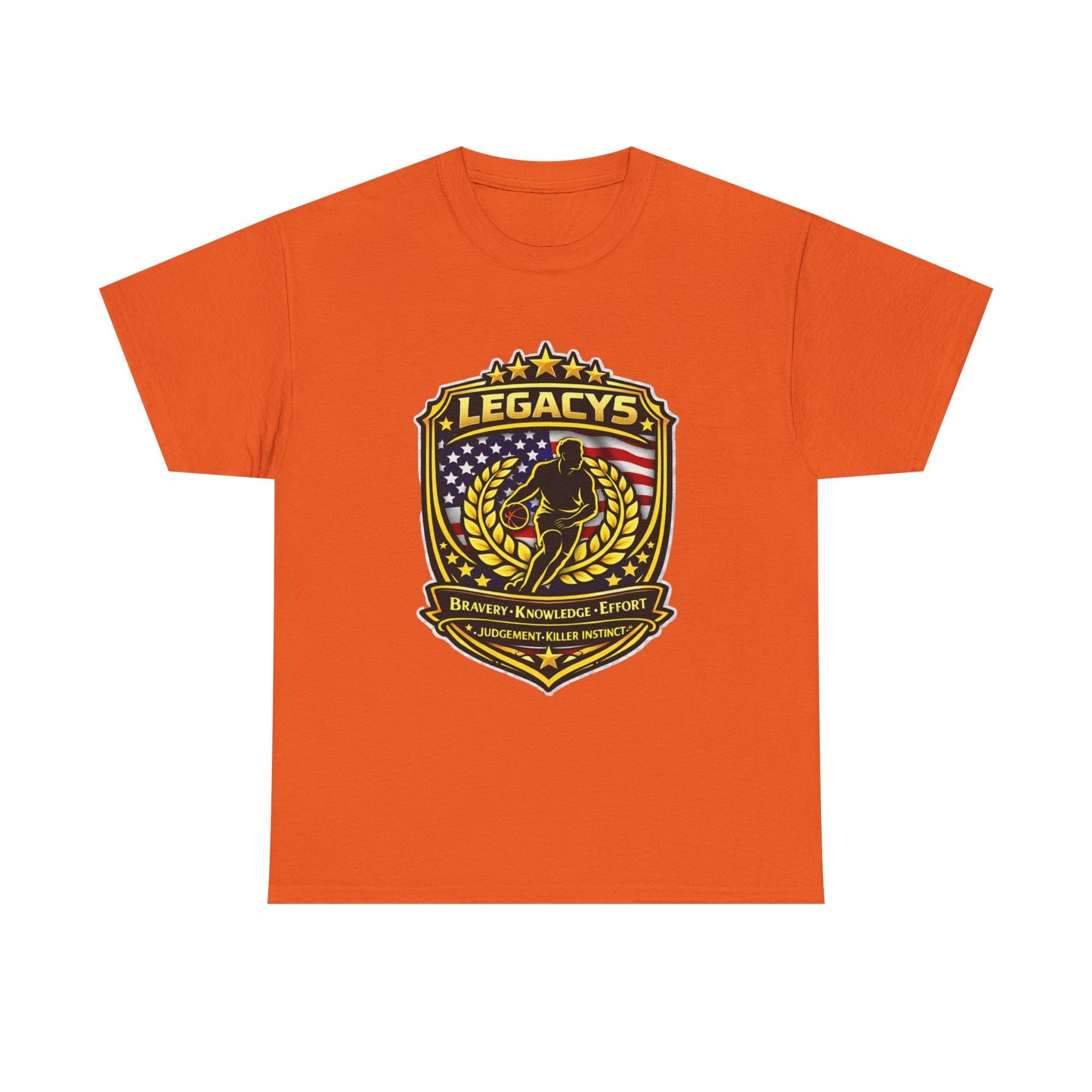 Basketball - Male Silhouette Legacy Shield T-Shirt