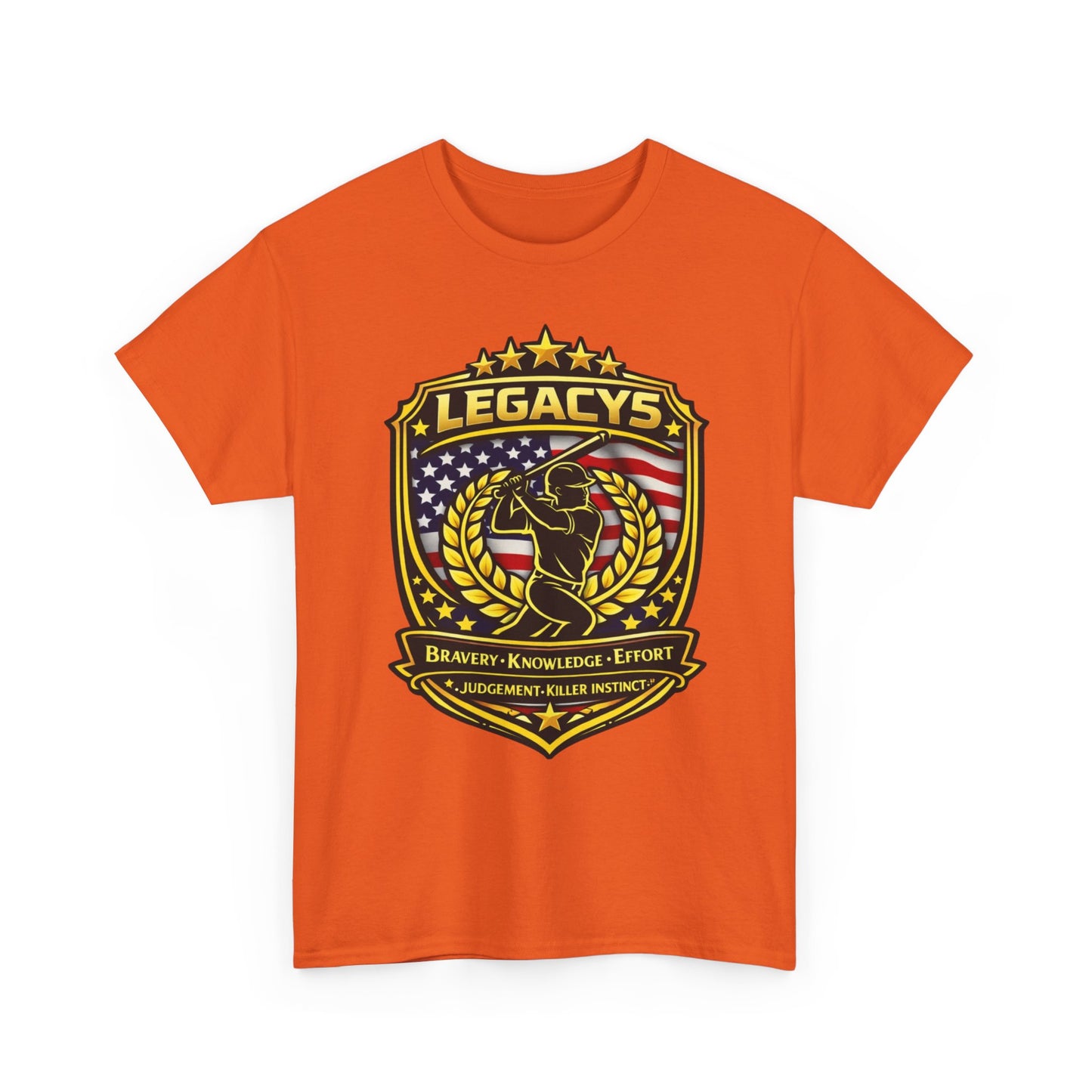 Baseball/Softball - Male Silhouette Legacy Shield T-Shirt
