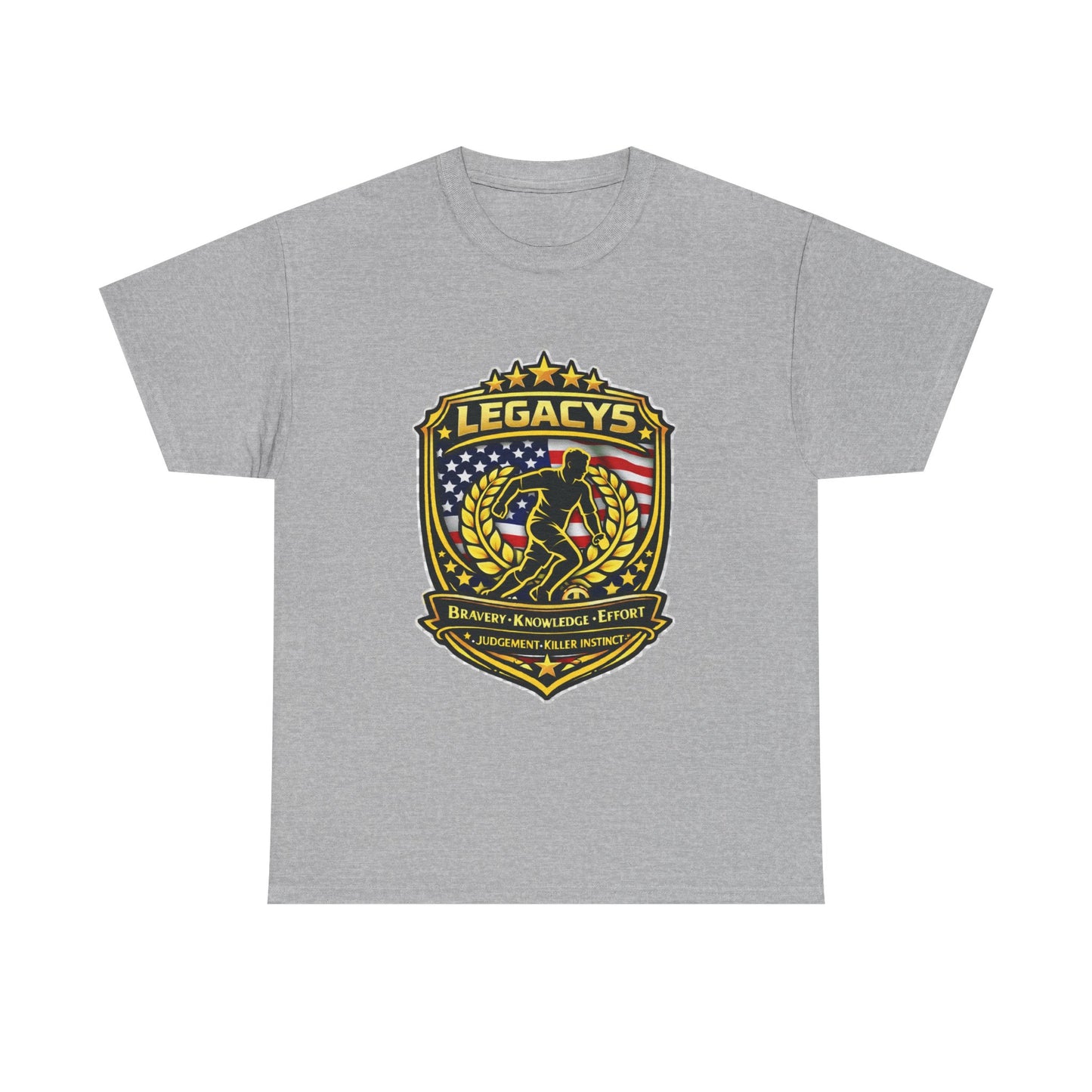 Soccer - Male Silhouette Legacy Shield T-Shirt
