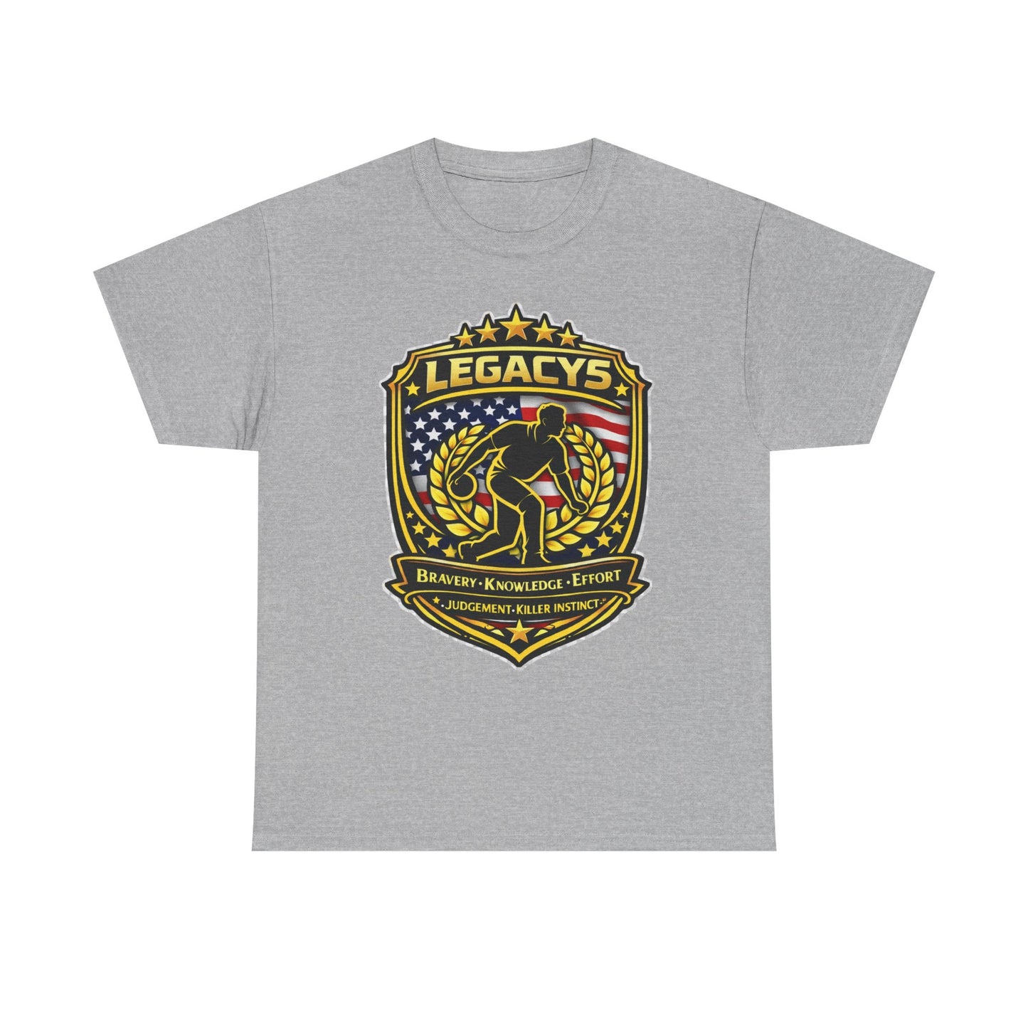 Bowling - Male Silhouette Legacy Shield T-Shirt