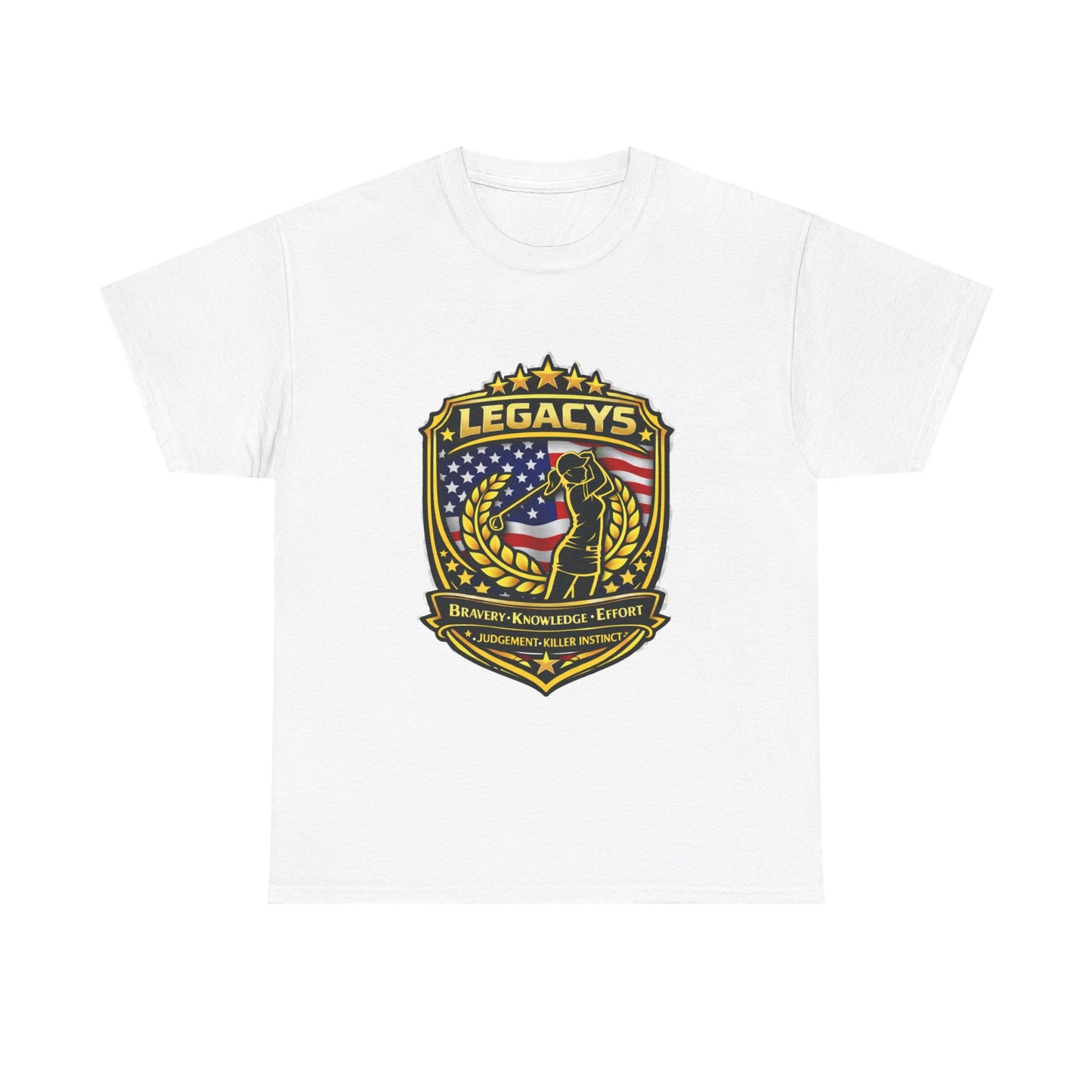 Golf- Female Silhouette -Legacy Shield T-Shirt