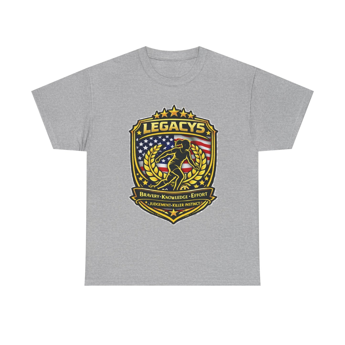 Soccer - Female Silhouette Legacy Shield T-Shirt