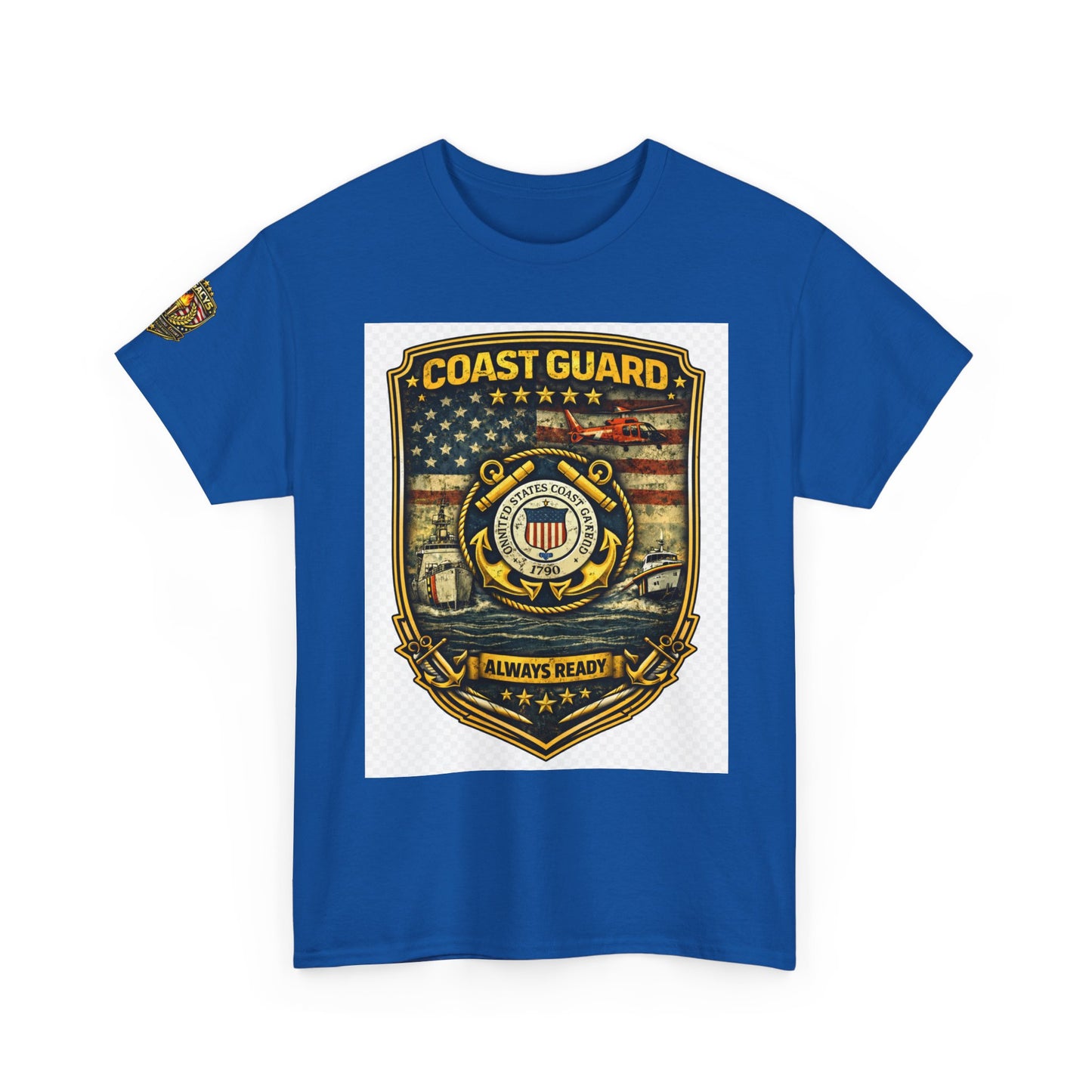 Coast Guard Shield â€” "Always Ready" Patriotic Military Tee w/ Legacy 5 Brand Crest