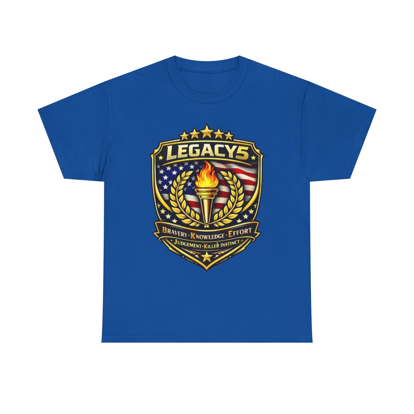 Legacy 5 Brand Crest T-Shirt - Built on Values. Worn with Purpose