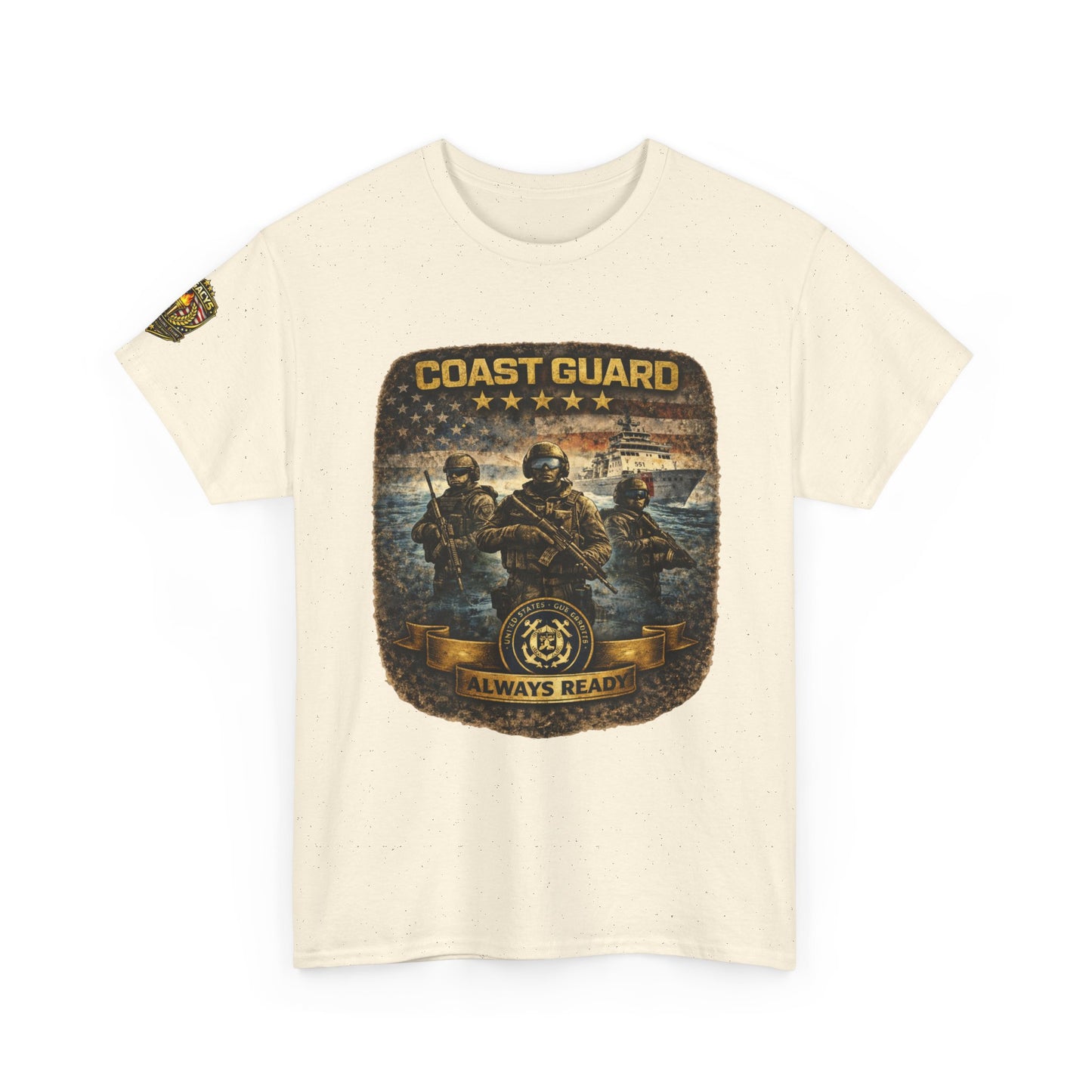Coast Guard "Always Ready" â€“ Military Veteran Tribute Tee w/ Legacy 5 Brand Crest