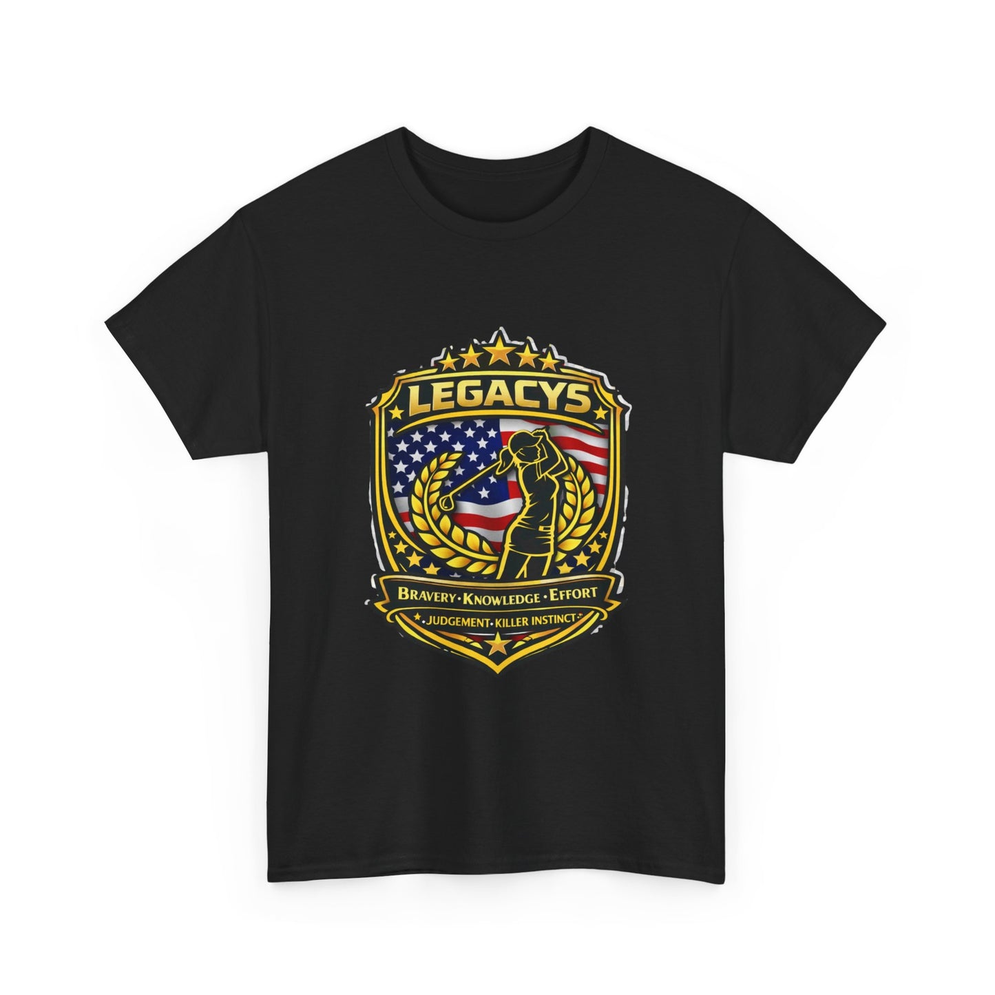 Golf- Female Silhouette -Legacy Shield T-Shirt